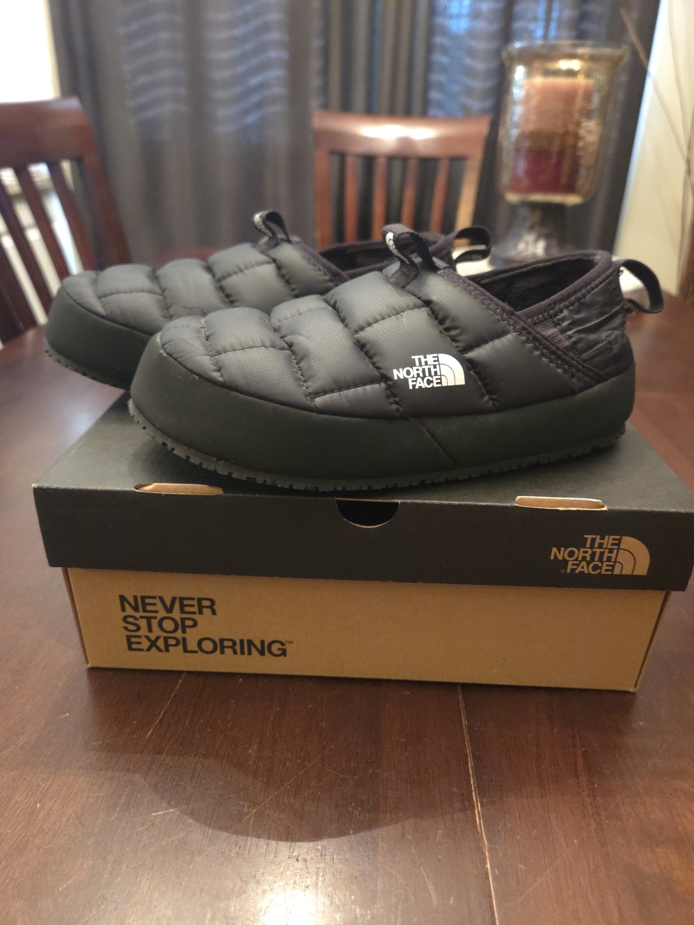 The North Face Kids' Black ThermoBall Traction Mule Shoes